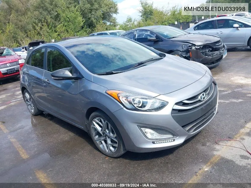 2013 Hyundai Elantra Gt Base W/Blue VIN: KMHD35LE1DU033998 Lot: 40380833