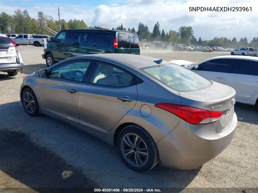 5NPDH4AEXDH293961 2013 Hyundai Elantra Gls