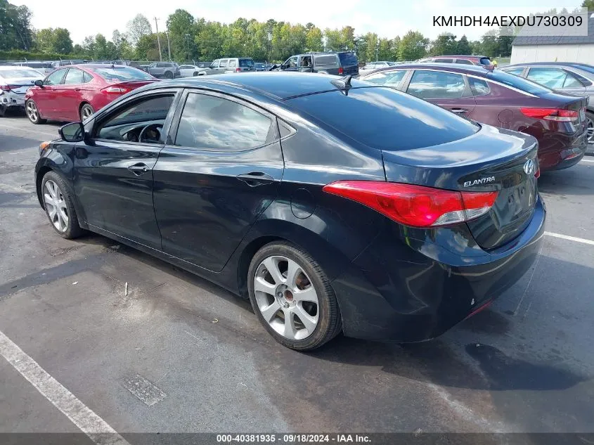 KMHDH4AEXDU730309 2013 Hyundai Elantra Limited