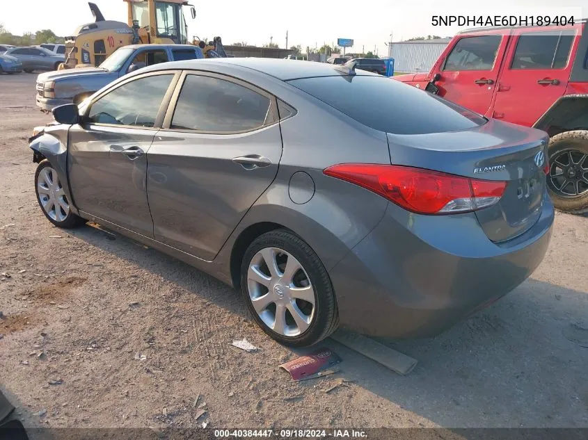 5NPDH4AE6DH189404 2013 Hyundai Elantra Limited