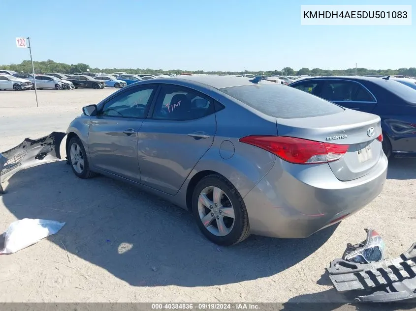 2013 Hyundai Elantra Gls VIN: KMHDH4AE5DU501083 Lot: 40384836