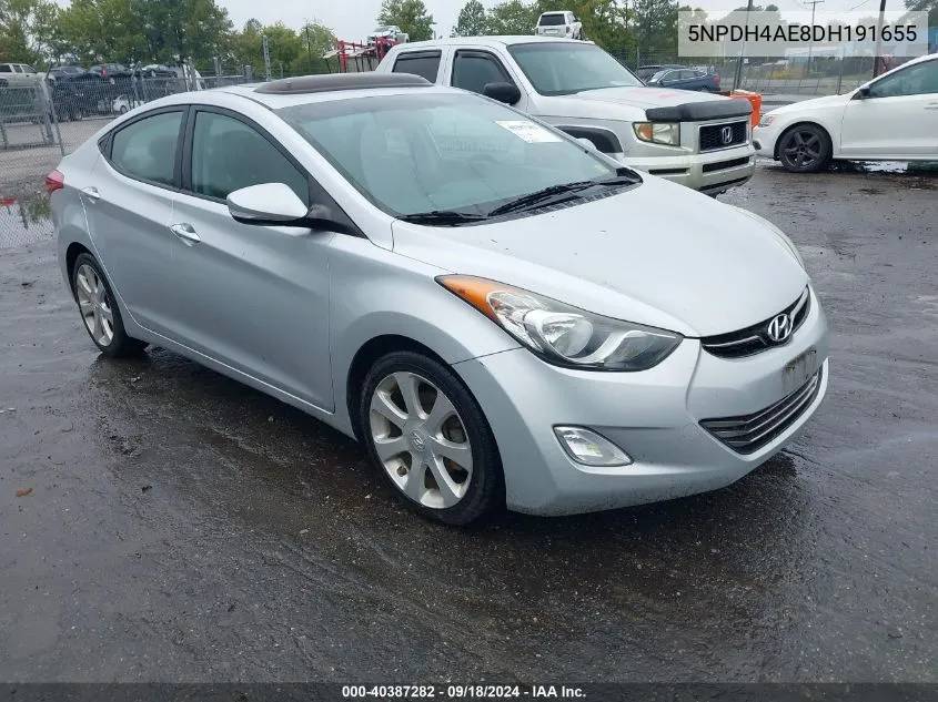 5NPDH4AE8DH191655 2013 Hyundai Elantra Limited