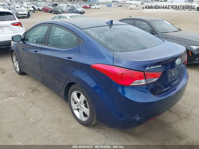 2013 Hyundai Elantra Gls VIN: KMHDH4AE9DU730852 Lot: 40391015