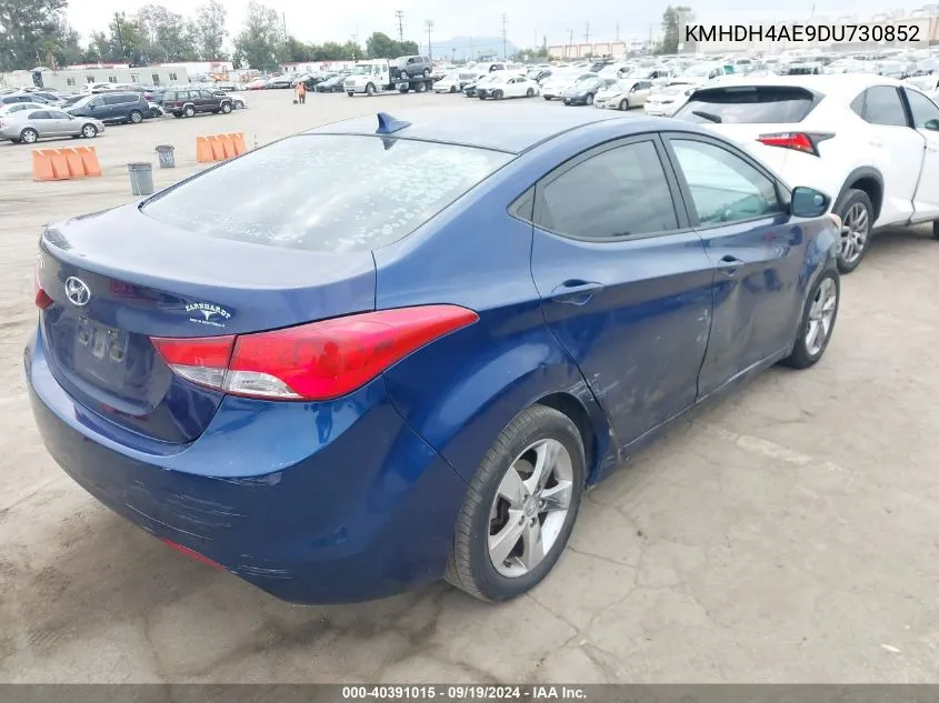 KMHDH4AE9DU730852 2013 Hyundai Elantra Gls