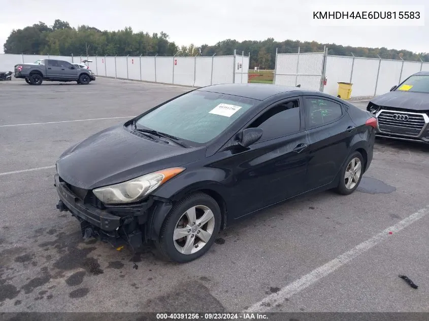 KMHDH4AE6DU815583 2013 Hyundai Elantra Gls