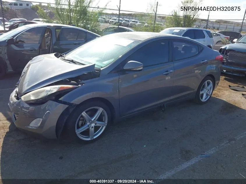 2013 Hyundai Elantra Limited VIN: 5NPDH4AE0DH320875 Lot: 40391337