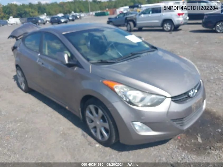 2013 Hyundai Elantra Limited VIN: 5NPDH4AE1DH202284 Lot: 40391560