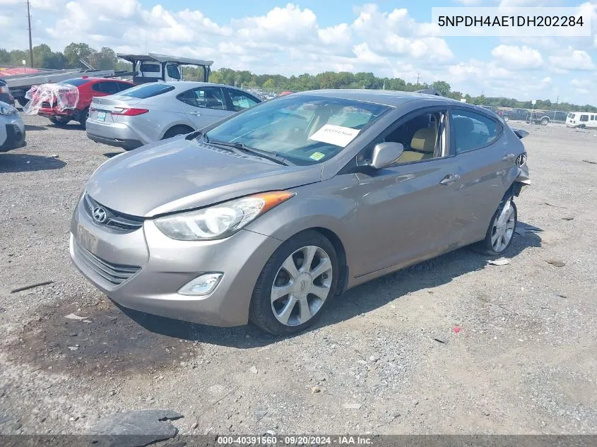 5NPDH4AE1DH202284 2013 Hyundai Elantra Limited