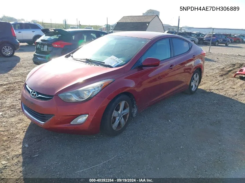 5NPDH4AE7DH306889 2013 Hyundai Elantra Gls