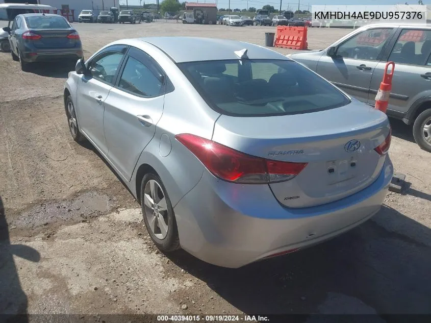 2013 Hyundai Elantra Gls VIN: KMHDH4AE9DU957376 Lot: 40394015