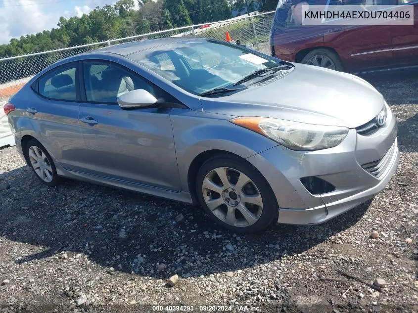 KMHDH4AEXDU704406 2013 Hyundai Elantra Limited