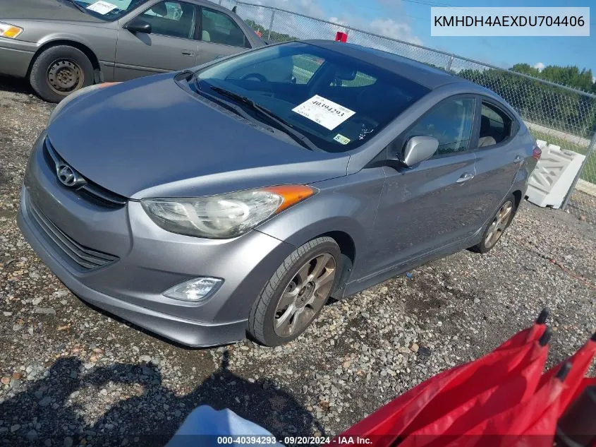 2013 Hyundai Elantra Limited VIN: KMHDH4AEXDU704406 Lot: 40394293