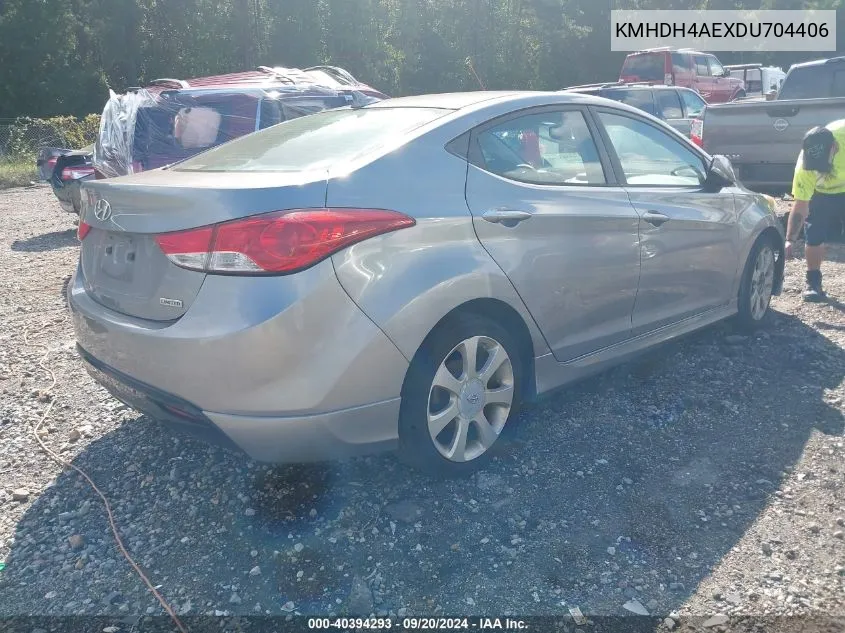 KMHDH4AEXDU704406 2013 Hyundai Elantra Limited