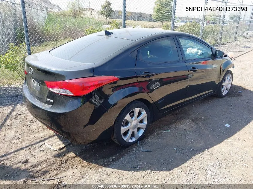 5NPDH4AE4DH373398 2013 Hyundai Elantra Limited