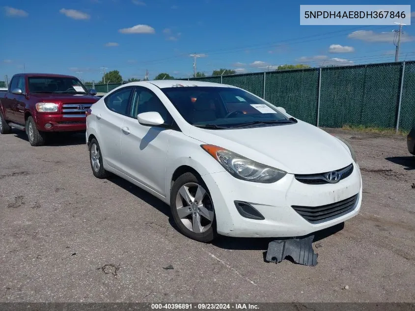 5NPDH4AE8DH367846 2013 Hyundai Elantra Gls