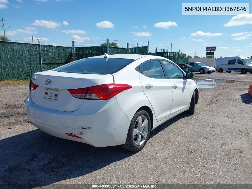 5NPDH4AE8DH367846 2013 Hyundai Elantra Gls