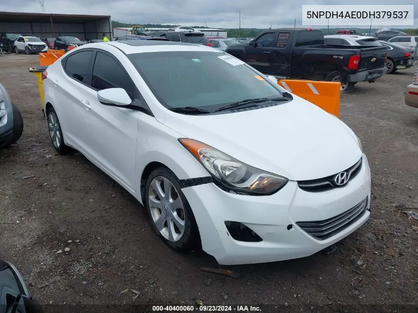 2013 Hyundai Elantra Limited VIN: 5NPDH4AE0DH379537 Lot: 40400060