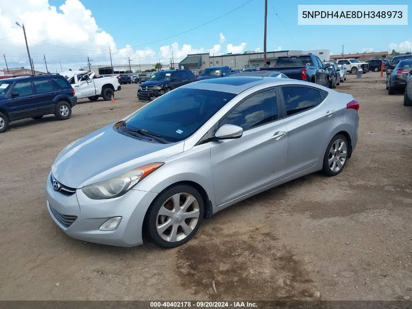 5NPDH4AE8DH348973 2013 Hyundai Elantra Limited