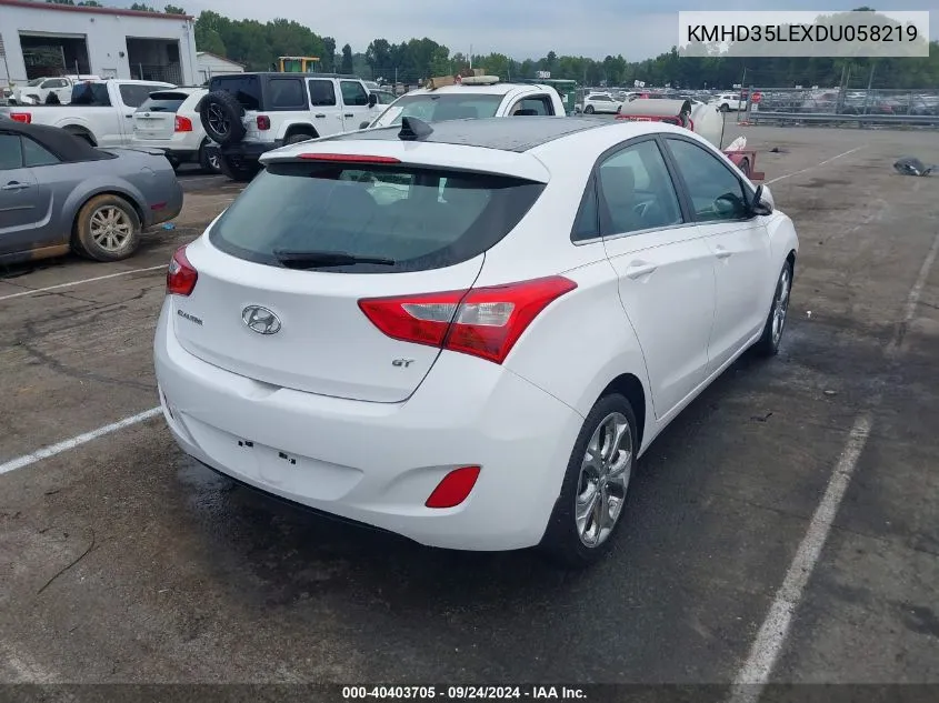 KMHD35LEXDU058219 2013 Hyundai Elantra Gt