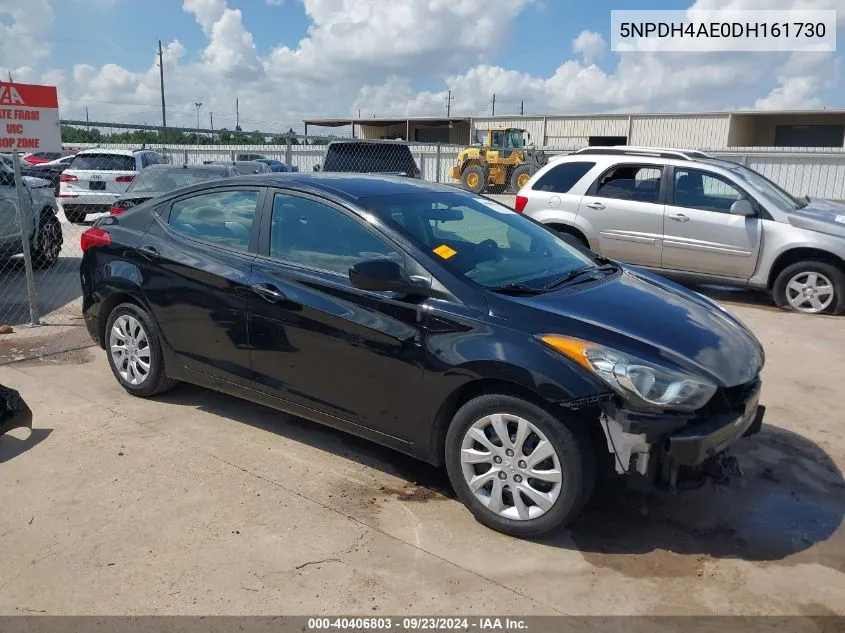 2013 Hyundai Elantra Gls VIN: 5NPDH4AE0DH161730 Lot: 40406803