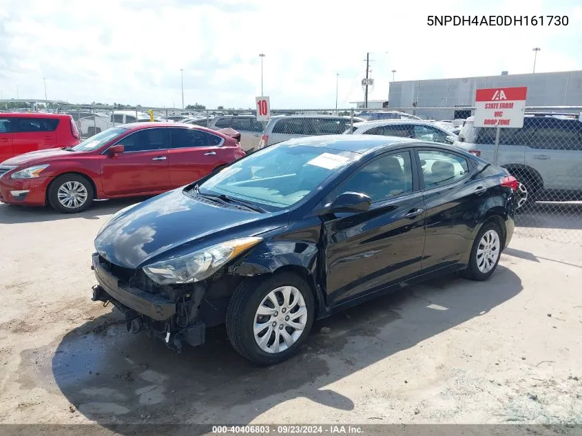 2013 Hyundai Elantra Gls VIN: 5NPDH4AE0DH161730 Lot: 40406803