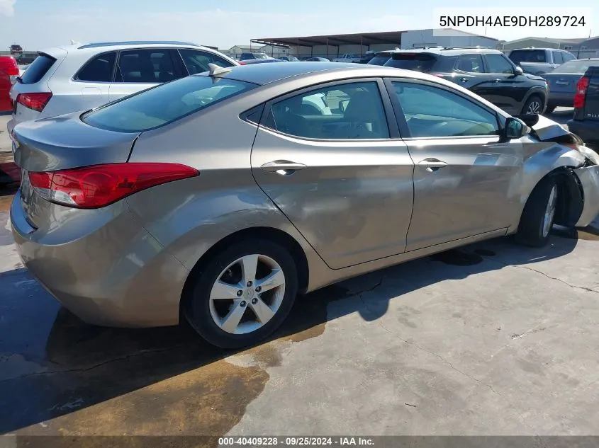 5NPDH4AE9DH289724 2013 Hyundai Elantra Gls