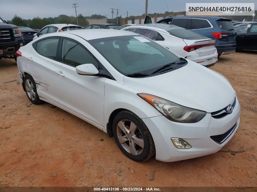 2013 Hyundai Elantra Gls VIN: 5NPDH4AE4DH276816 Lot: 40413106