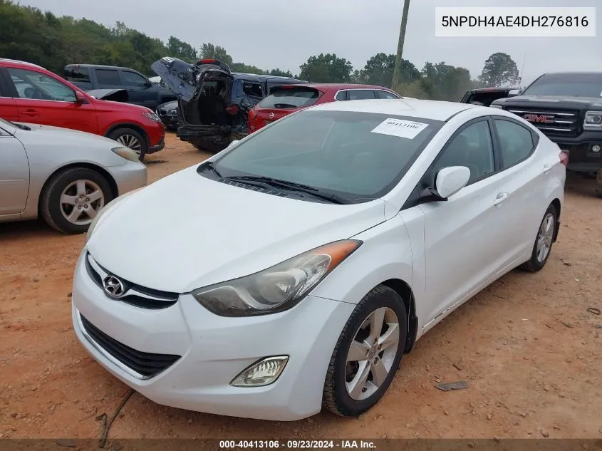 2013 Hyundai Elantra Gls VIN: 5NPDH4AE4DH276816 Lot: 40413106