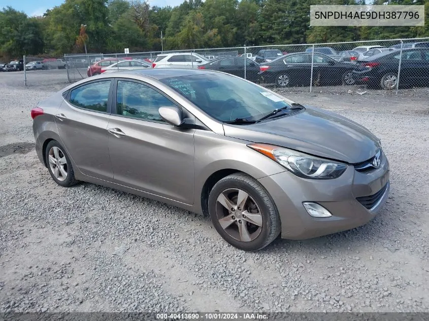 2013 Hyundai Elantra Gls VIN: 5NPDH4AE9DH387796 Lot: 40413690