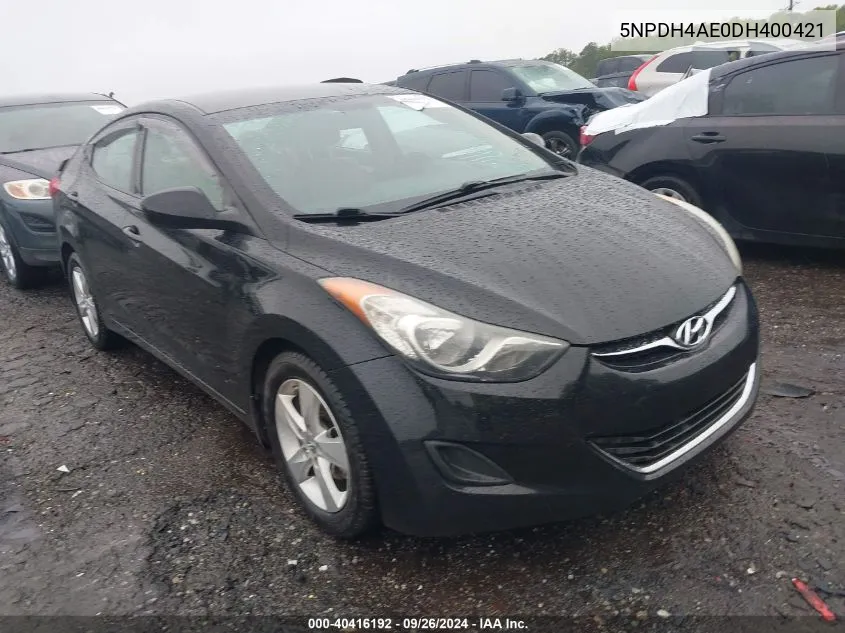 5NPDH4AE0DH400421 2013 Hyundai Elantra Gls