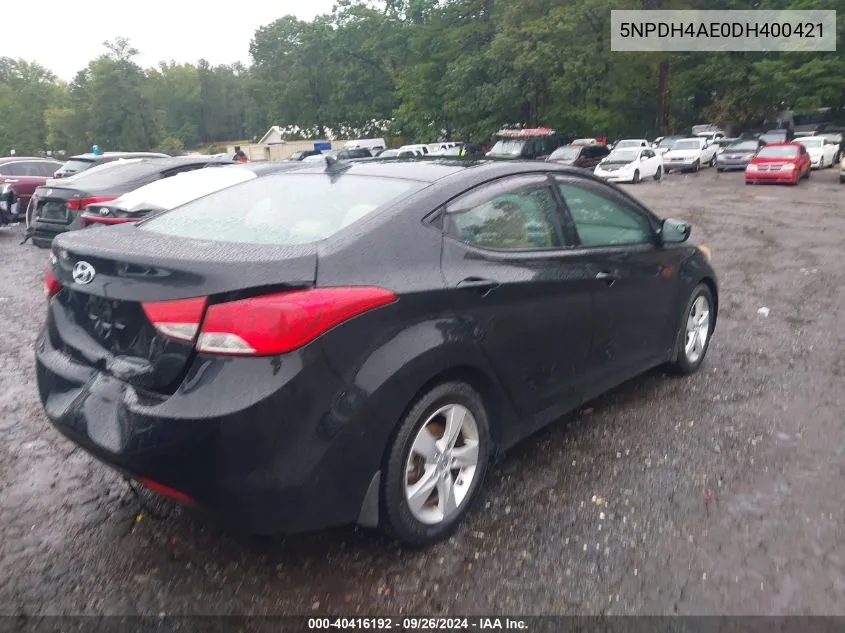 5NPDH4AE0DH400421 2013 Hyundai Elantra Gls