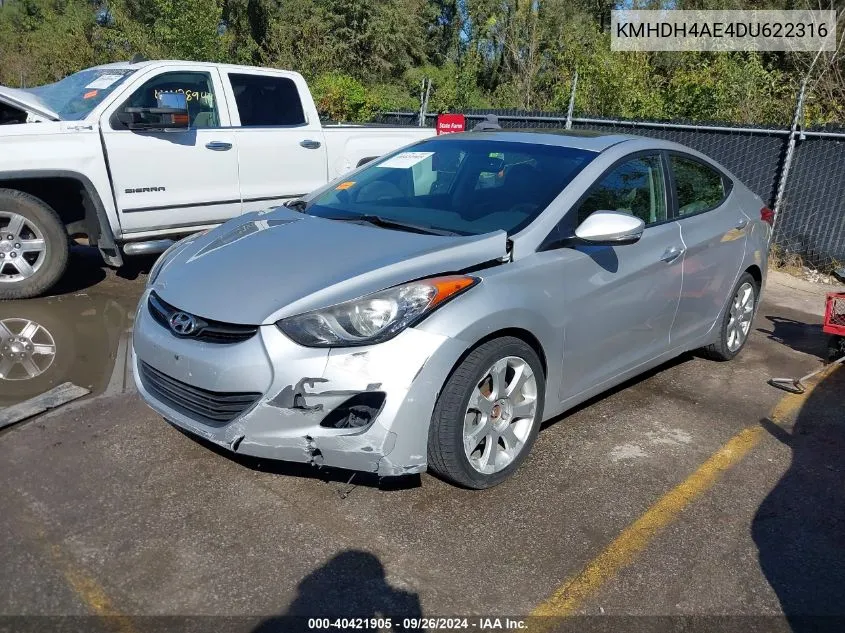 KMHDH4AE4DU622316 2013 Hyundai Elantra Limited