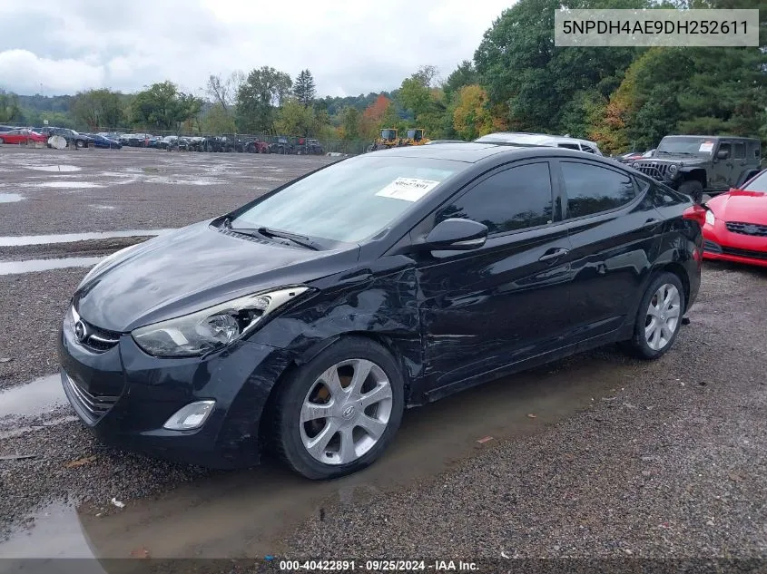 5NPDH4AE9DH252611 2013 Hyundai Elantra Limited