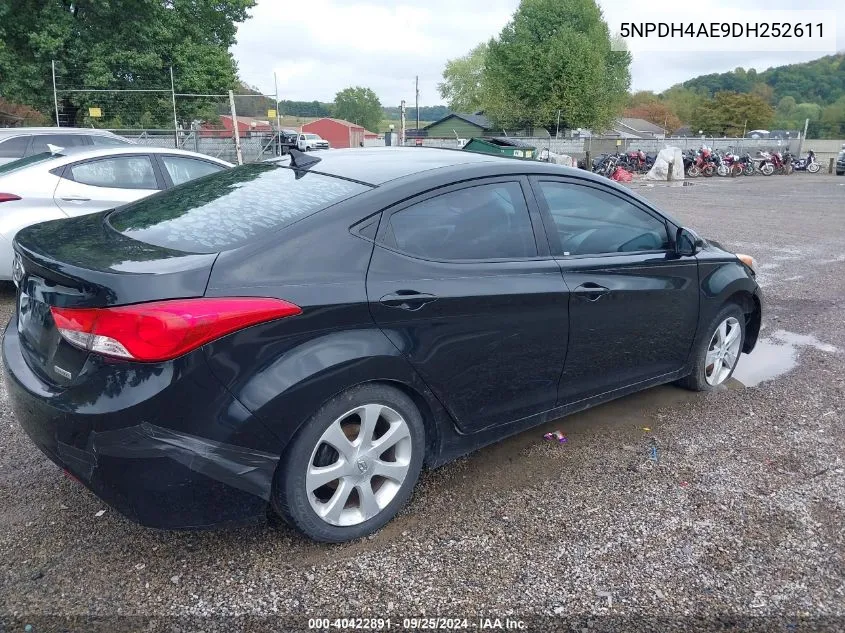 5NPDH4AE9DH252611 2013 Hyundai Elantra Limited