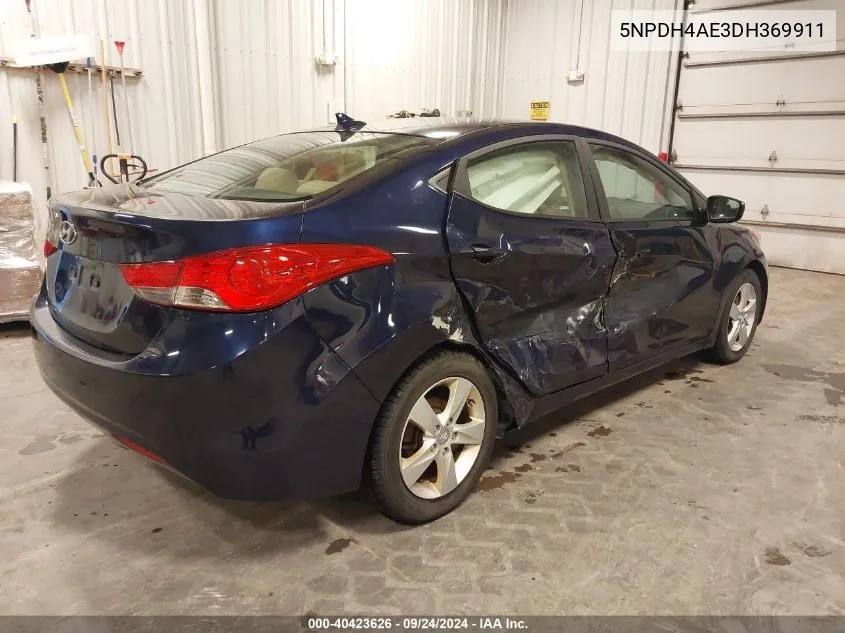 5NPDH4AE3DH369911 2013 Hyundai Elantra Gls