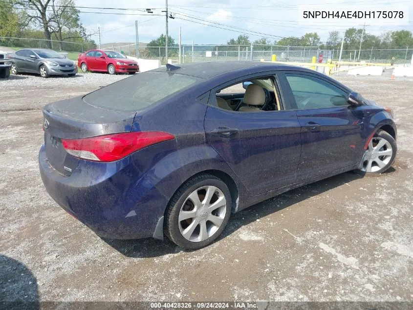 5NPDH4AE4DH175078 2013 Hyundai Elantra Limited