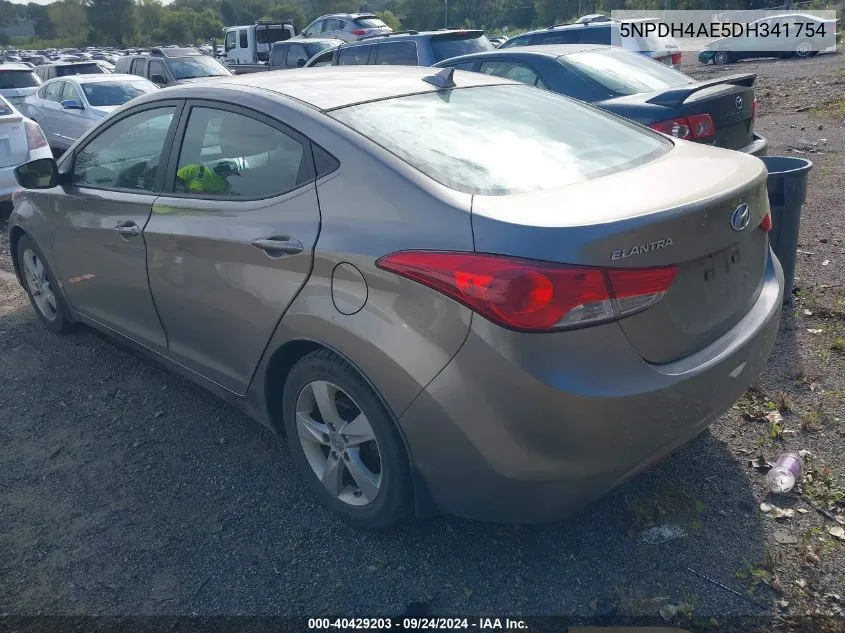 5NPDH4AE5DH341754 2013 Hyundai Elantra Gls