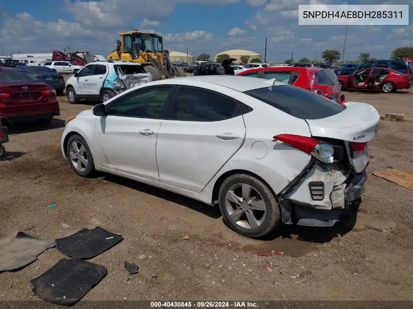 2013 Hyundai Elantra Gls VIN: 5NPDH4AE8DH285311 Lot: 40430845