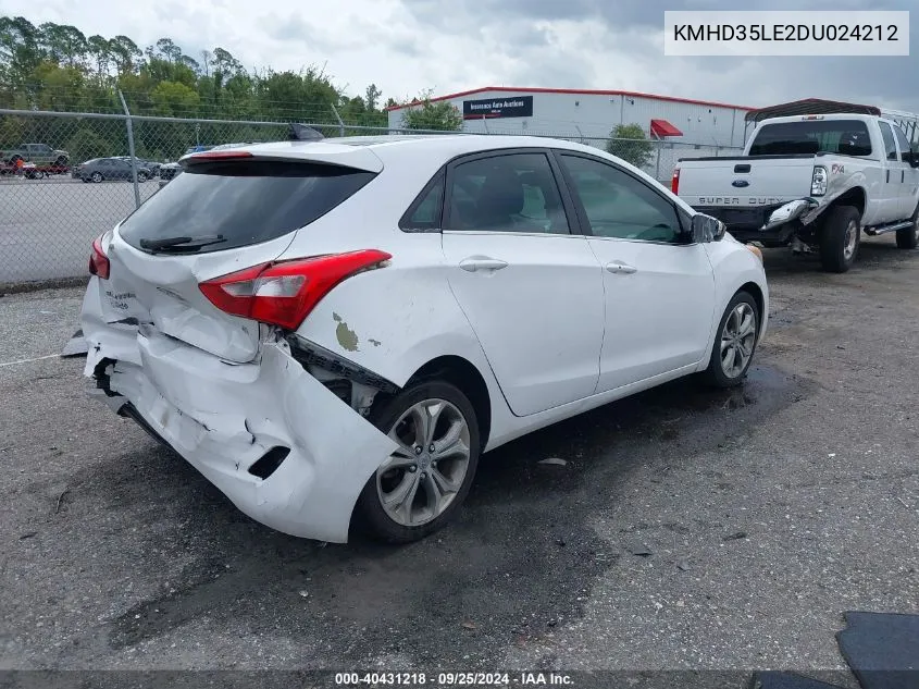 2013 Hyundai Elantra Gt VIN: KMHD35LE2DU024212 Lot: 40431218