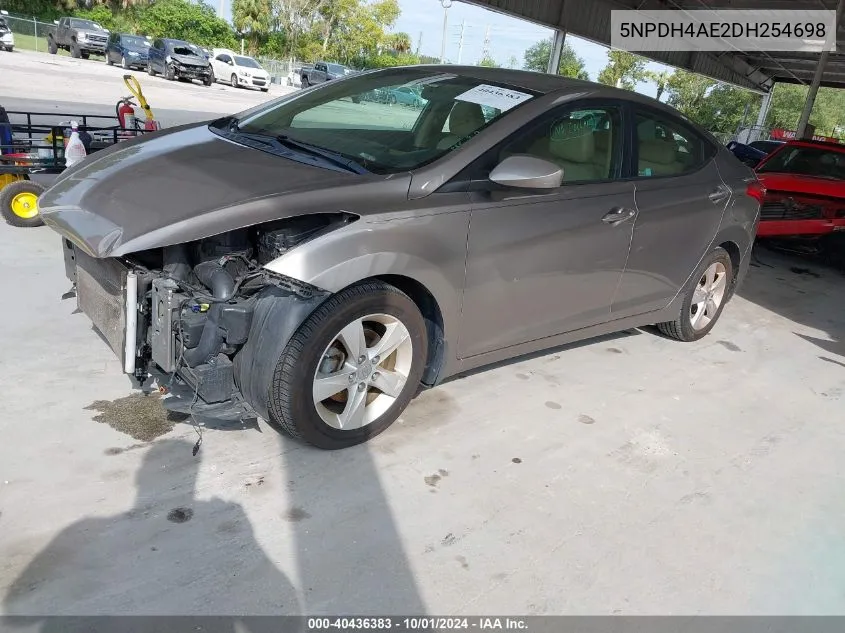 2013 Hyundai Elantra Gls/Limited VIN: 5NPDH4AE2DH254698 Lot: 40436383