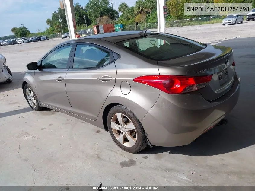 2013 Hyundai Elantra Gls/Limited VIN: 5NPDH4AE2DH254698 Lot: 40436383