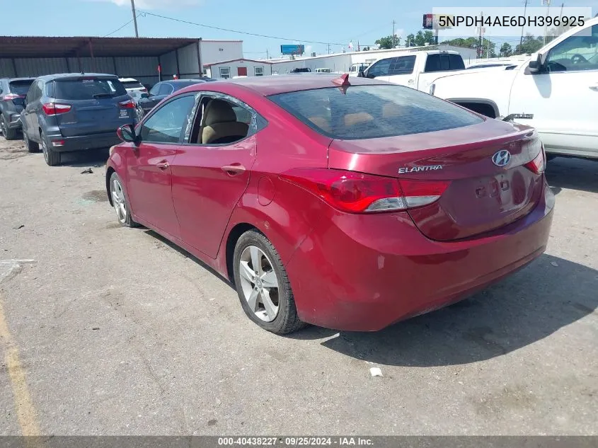 5NPDH4AE6DH396925 2013 Hyundai Elantra Gls