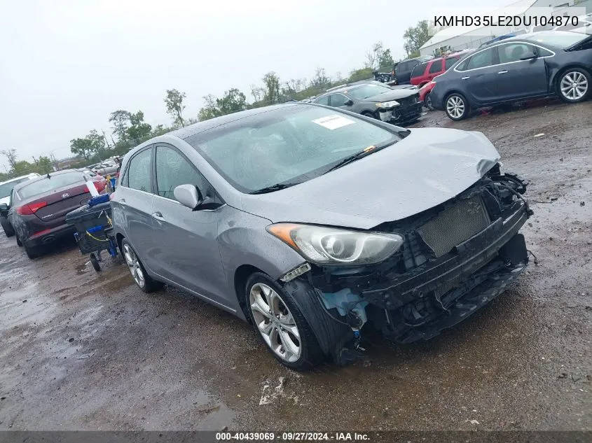 2013 Hyundai Elantra Gt VIN: KMHD35LE2DU104870 Lot: 40439069