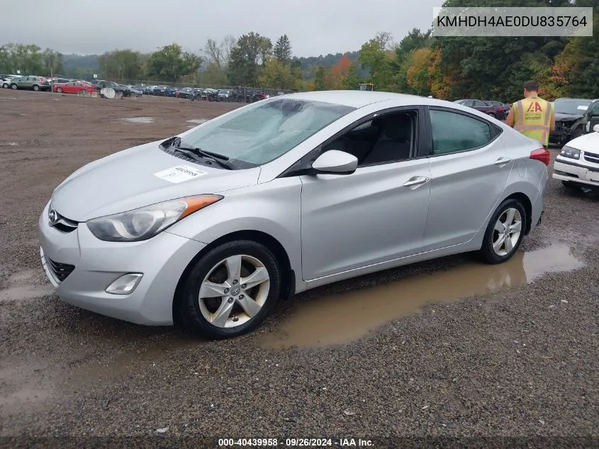 KMHDH4AE0DU835764 2013 Hyundai Elantra Gls