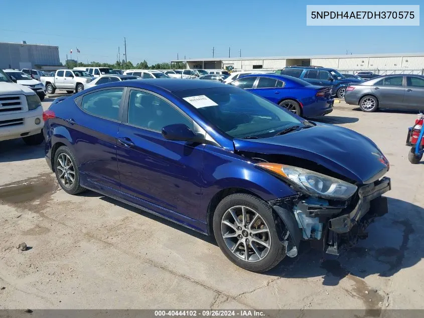 2013 Hyundai Elantra Gls/Limited VIN: 5NPDH4AE7DH370575 Lot: 40444102