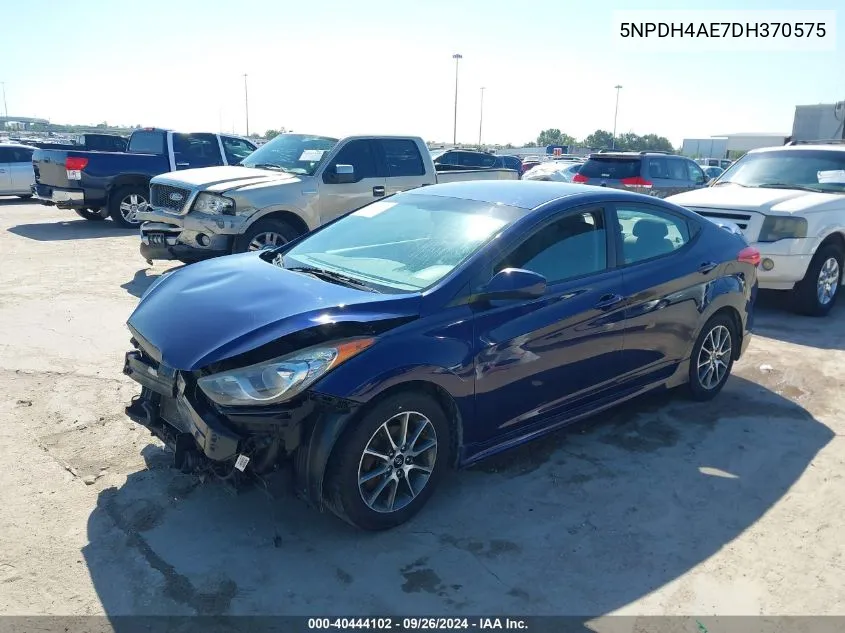 2013 Hyundai Elantra Gls/Limited VIN: 5NPDH4AE7DH370575 Lot: 40444102