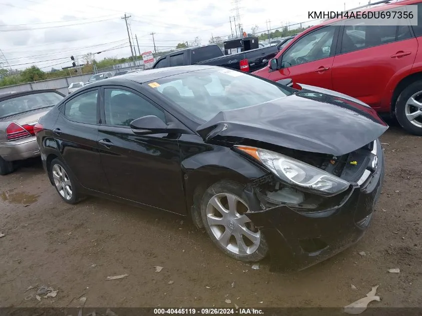 2013 Hyundai Elantra Gls/Limited VIN: KMHDH4AE6DU697356 Lot: 40445119