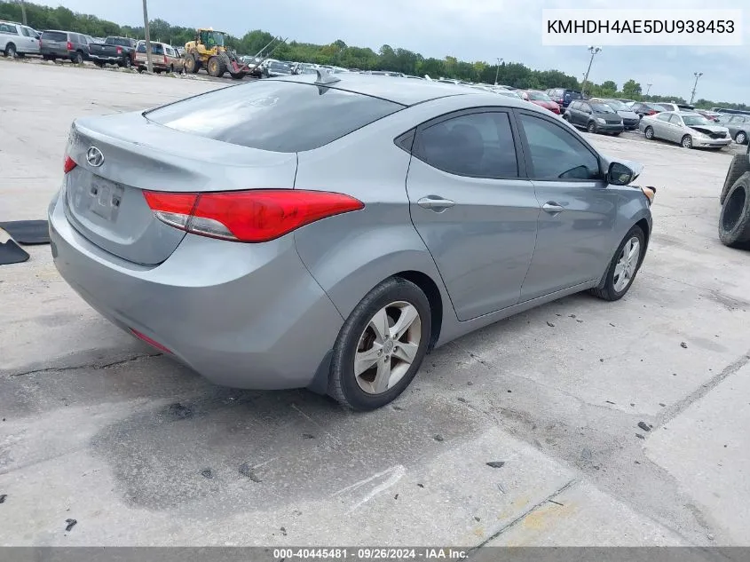 2013 Hyundai Elantra Gls/Limited VIN: KMHDH4AE5DU938453 Lot: 40445481