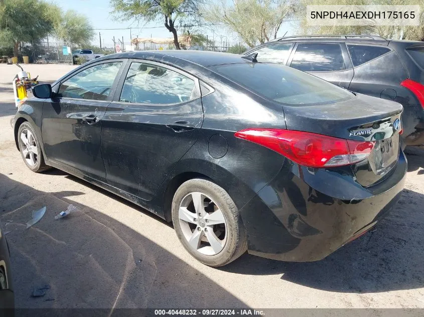 2013 Hyundai Elantra Gls VIN: 5NPDH4AEXDH175165 Lot: 40448232