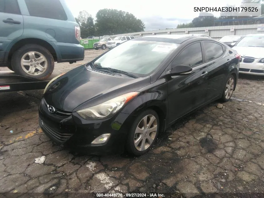 5NPDH4AE3DH179526 2013 Hyundai Elantra Limited